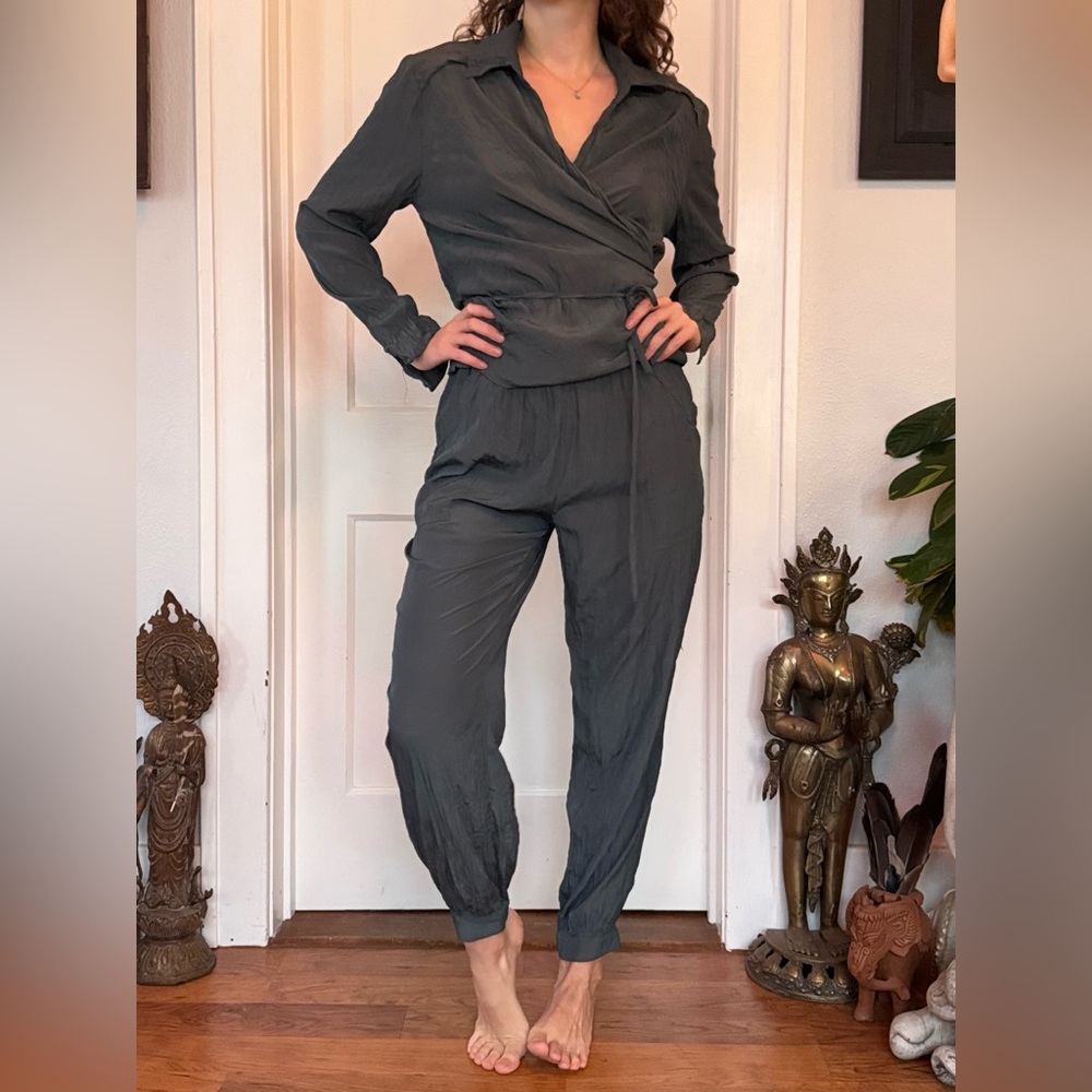 Deep green co-ord pantsuit
